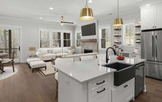 Kitchen facing Den